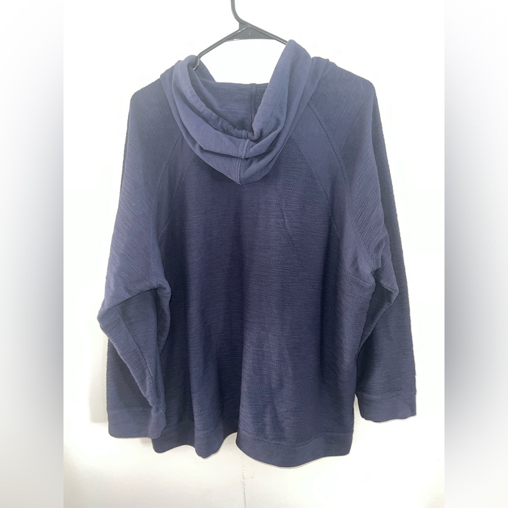 Cj Banks Women’s Navy Full Zip Hoodie Size 2X - Picture 4 of 4